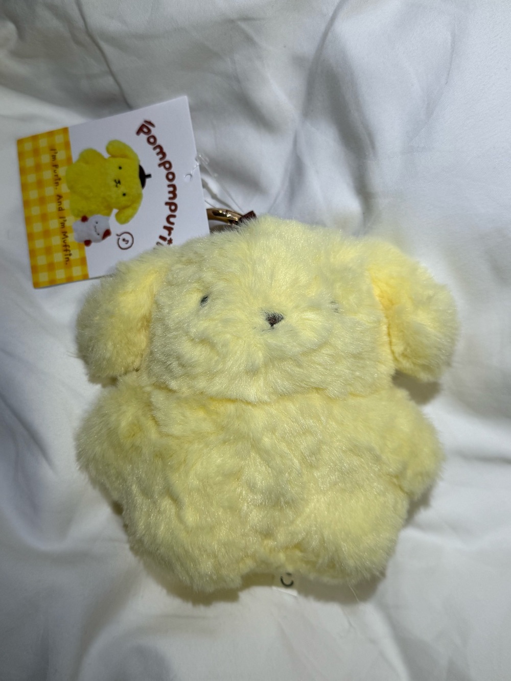 Sanrio Pompompurin 30th Anniversary Plush Keychain Japan Exclusive NWT